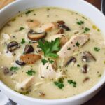 creamy chicken and mushroom soup